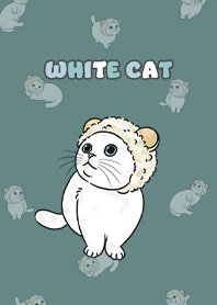 whitecat2 - cadet blue