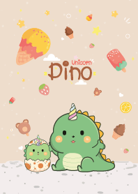 Dino Unicorn Love Ice Cream Cutie