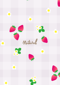 Strawberry plaid pattern7 from Japan