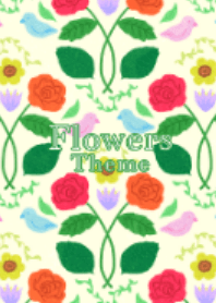Pop,modern floral theme