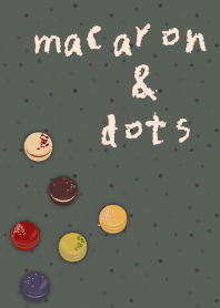 macarons & dots + green