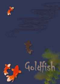 [改] 納涼金魚01 + 海軍藍色