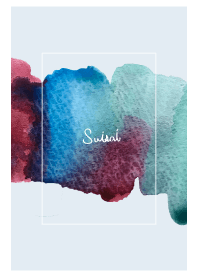 Winter colors 水彩の着せかえ。冬の色