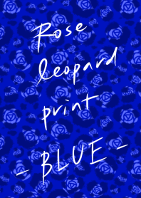 Rose leopard print -BLUE-