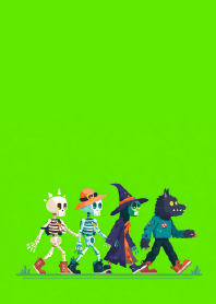 Cute Cartoon Monster Gang