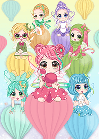 Fairies' Family - Air Balloon