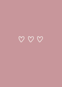 Dusty pink * heart.