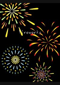Summer of Fireworks on black