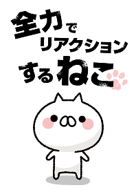 A cat that will react with all power