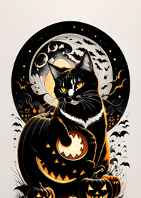 halloween cat fC2994