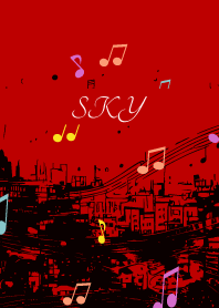 Sounds of the City2 red & beige