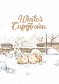 winter capybara