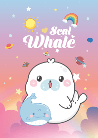 วาฬแมวน้ำอุ๋งๆ เมฆ สีมัลเบอร์รี่