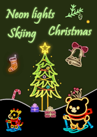 Neon Christmas Ski Zoo_Green
