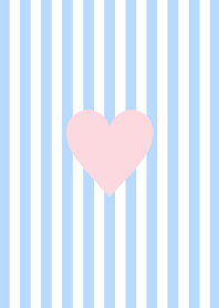 light blue stripe and pink heart.2