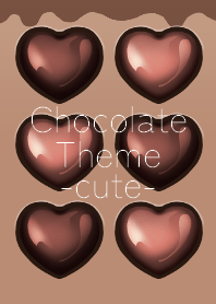 Simple Heart Chocolate Theme -cute-