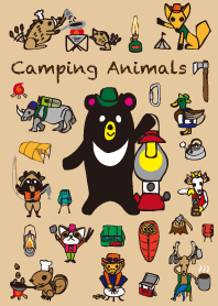 I love camping.Camping animals