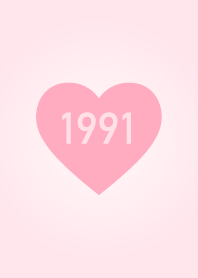 1991年生まれ/シンプルピンク着せ替え