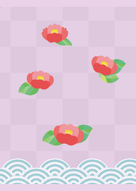 Cute winter camellia lightpurple