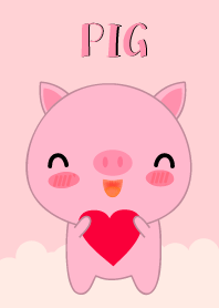 Simple Love Cute Pig Theme (jp)