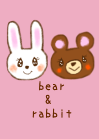 Daily life of bear and rabbit