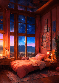 The bright evening stars