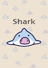 Beige Pink : Simple Icon  Shark