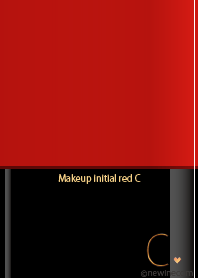 Makeup initial red C