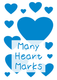 Many Heart Marks [Sky color]