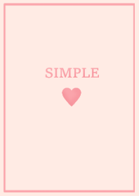 SIMPLE HEART -peach gradation-