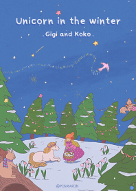 Unicorn in the winter