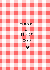 Red check and heart.