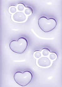 シンプル_ぷっくり_にくきゅう_パープル