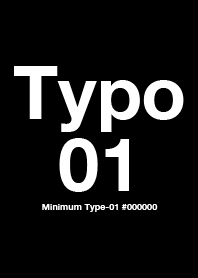 Minimum Typo-01(#000000)