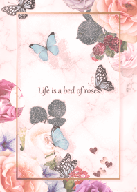 Rose and Butterfly babypink10_2