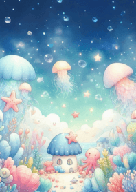 Cute and beautiful jellyfish n.7