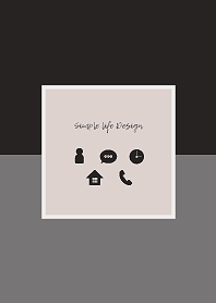 Simple life Design / black-gray