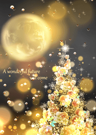 Christmas tree with rising money luck.9