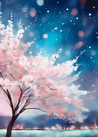美しい夜桜の着せかえ#2822