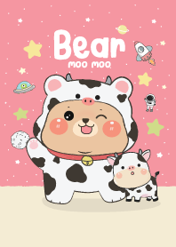 Bear Cute : Moo moo (Pink)