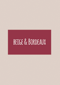 Beige & Bordeaux / Square