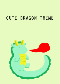 CUTE DRAGON THEMEj-YELLOW GREEN