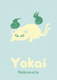 Yokai Nekomata spring sky