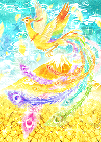 Golden Fuji Phoenix Brings Good Luck