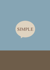 Blue beige and brown. simple.