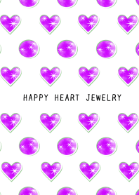 HAPPY HEART JEWELRY/PINK PURPLE/WHITE