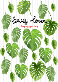 Happy Garden : Leaves Lover white