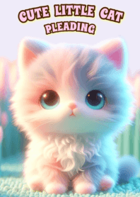 Cute little cat pleading