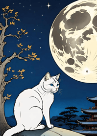 Cat under the Moon B7ae20