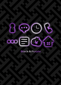 紗綾形 -Black & Purple-
